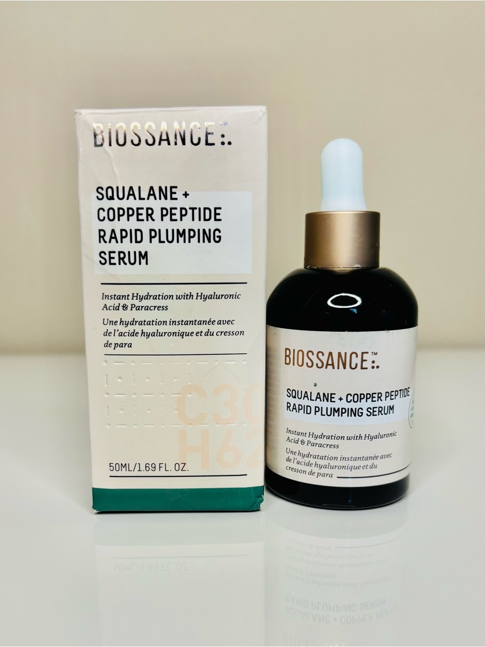 Biossance Squalane + Copper Peptide Rapid Plumping Serum - Picture 2 of 8